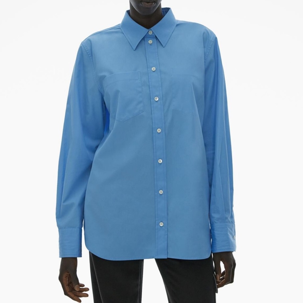 Helmut Lang Placid Blue Core Shirt in xs